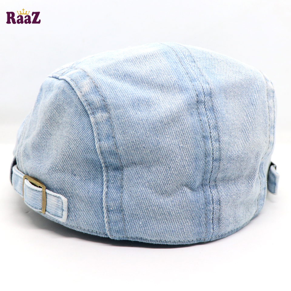 Picture of Sky Blue Denim Ripped Jeans Golf Cap