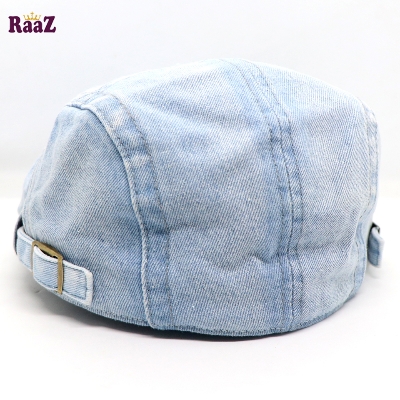 Picture of Sky Blue Denim Ripped Jeans Golf Cap