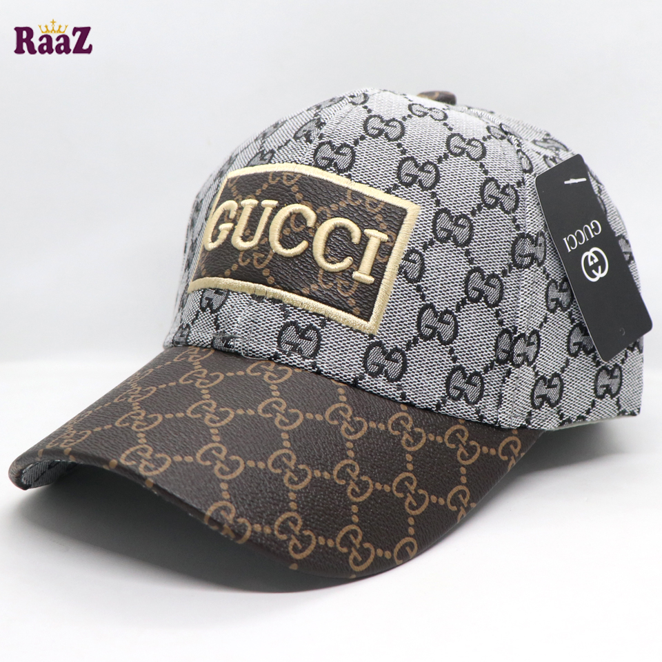 Picture of Silver GG Leather Logo Dual Tone Premium Imported Cap