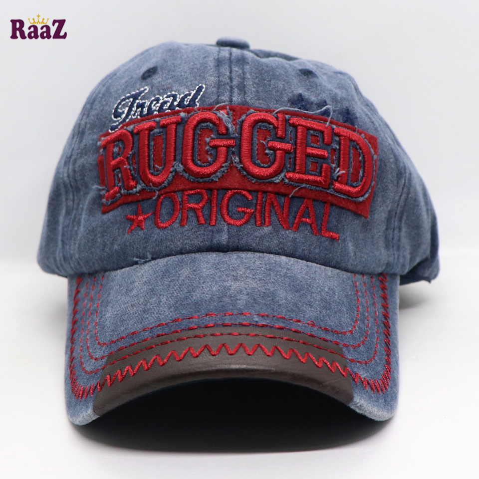 Picture of Navy Blue Rugged Original Embroidery Logo Imported Cap
