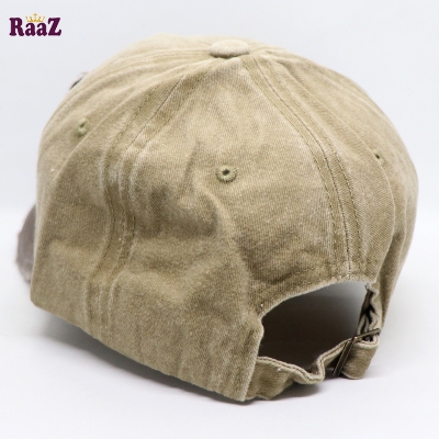 Picture of Brown Rock Logo Ripped Baseball Cap