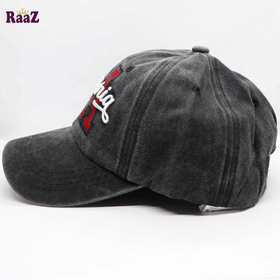 Picture of Deep Grey CA California Logo Wash Imported Baseball Cap