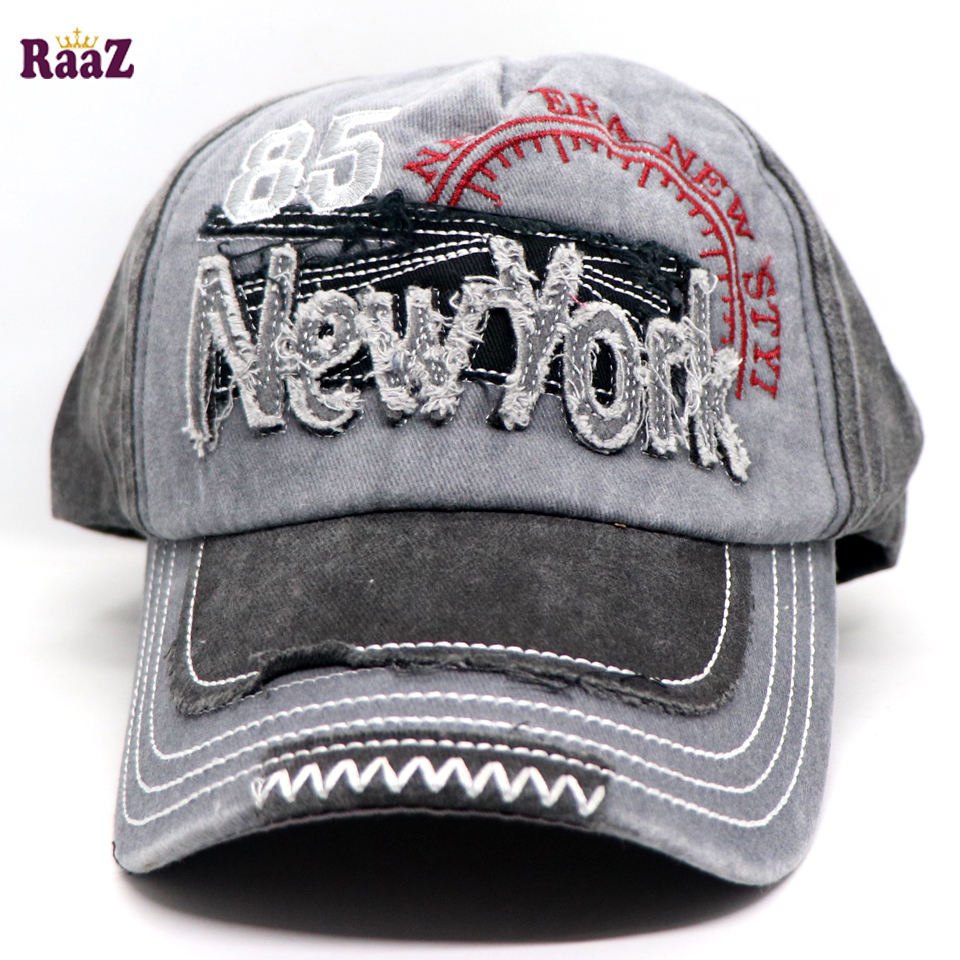 Picture of Grey Silver New York 85 Imported Baseball Cap
