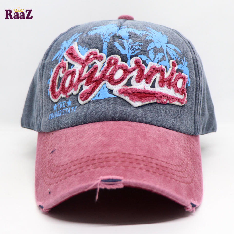 Picture of Blue Embroidery Curved Cap