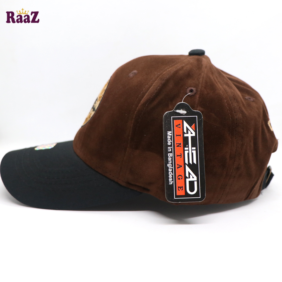 Picture of CONVERSE Black And Deep Brown Export Velvet Baseball Cap For Men