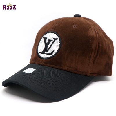 Picture of Black And Deep Brown Export Velvet Baseball Cap For Men