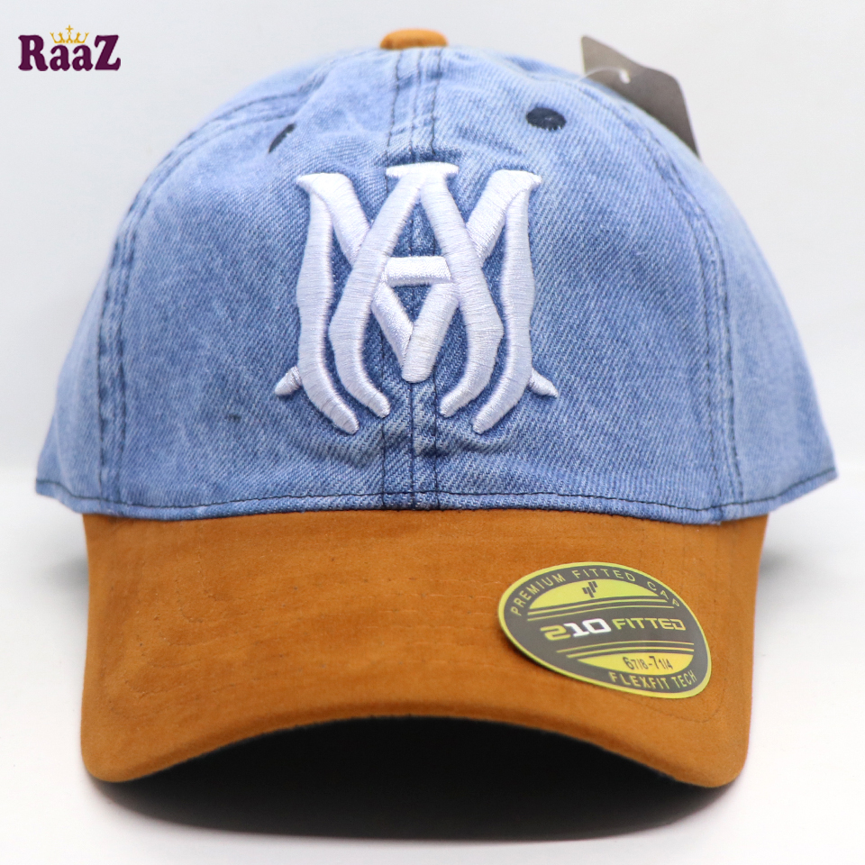 Picture of AMIRI Denim and Velvet Export Baseball Cap For Men
