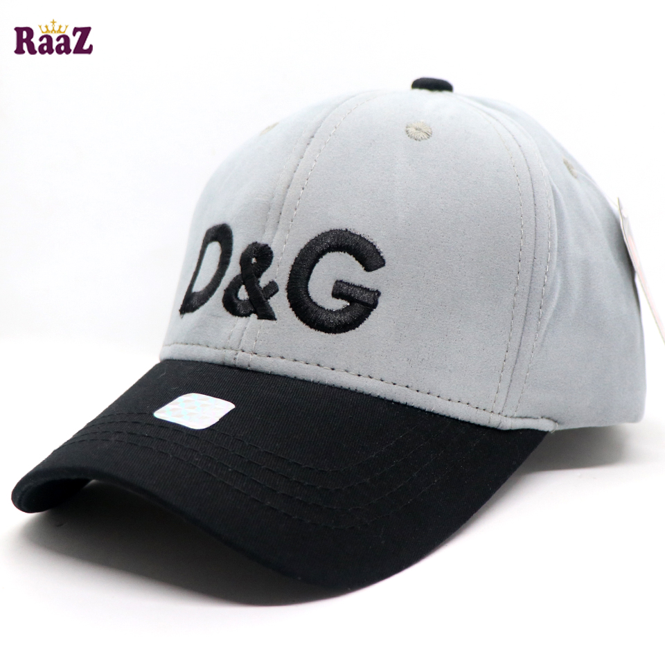Picture of D And G Black And Silver Export Velvet Baseball Cap For Men