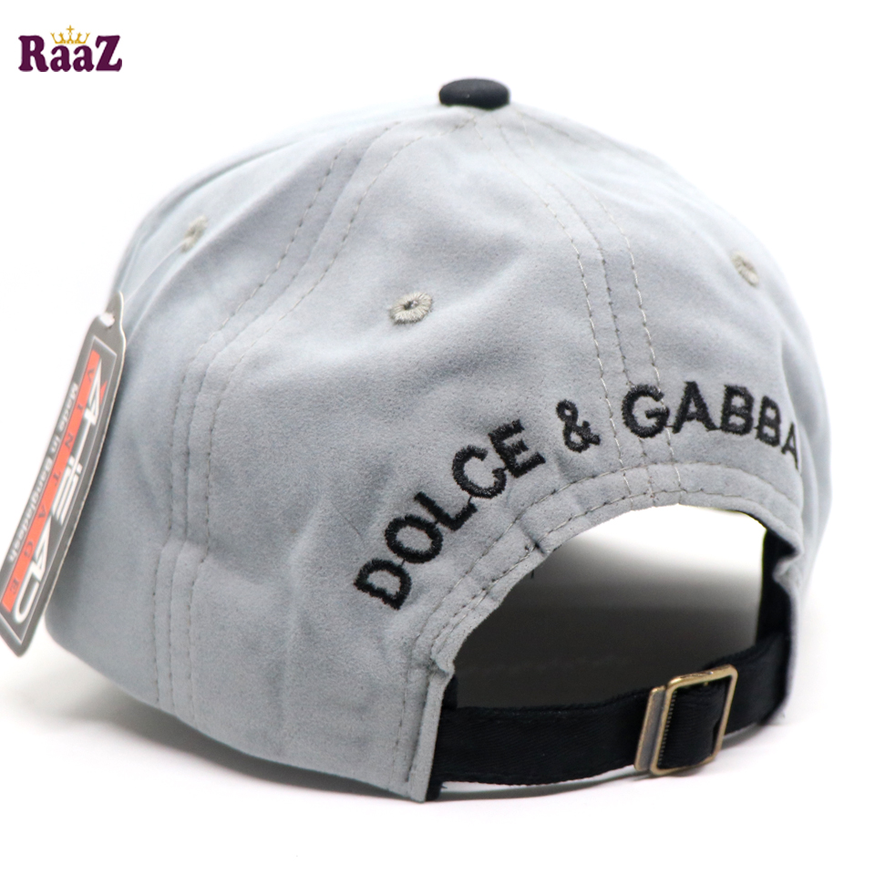 Picture of D And G Black And Silver Export Velvet Baseball Cap For Men