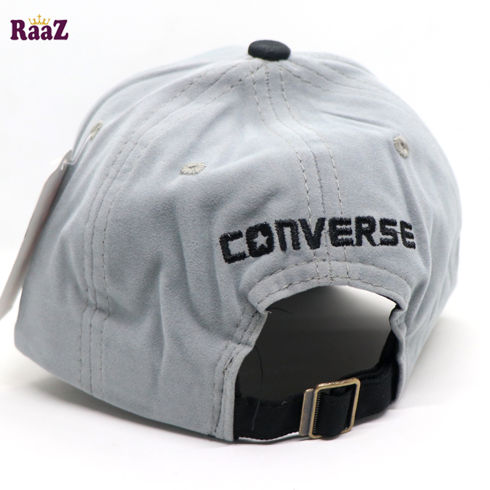 Picture of CONVERSE Black And Silver Export Velvet Baseball Cap For Men