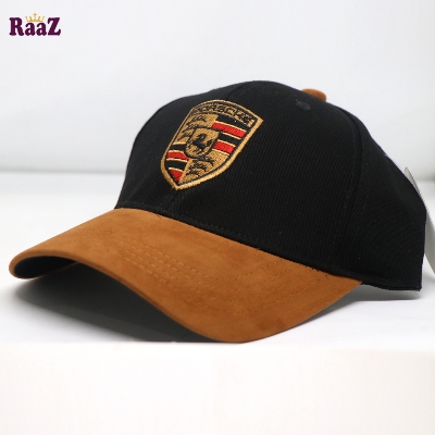 Picture of Porsche Black and Brown Velvet Export Baseball Cap For Men