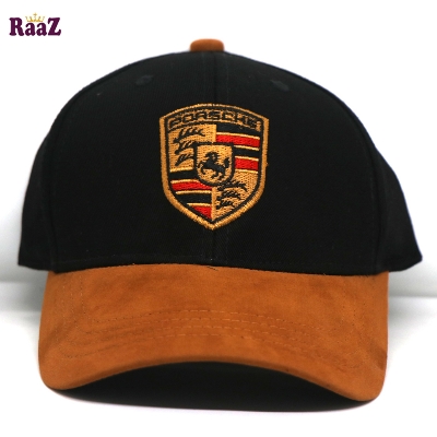 Picture of Porsche Black and Brown Velvet Export Baseball Cap For Men