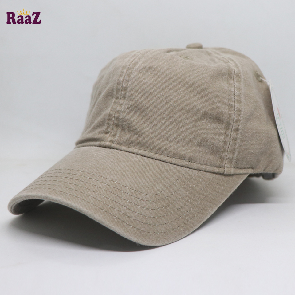 Picture of Off White Premium Wash Fabric Comfortable Cap
