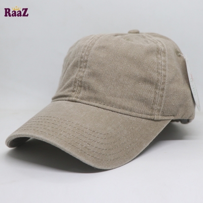 Picture of Off White Premium Wash Fabric Comfortable Cap