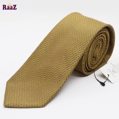 Picture of Yellow Net Design Premium Tie For Men