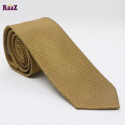 Picture of Yellow Net Design Premium Tie For Men