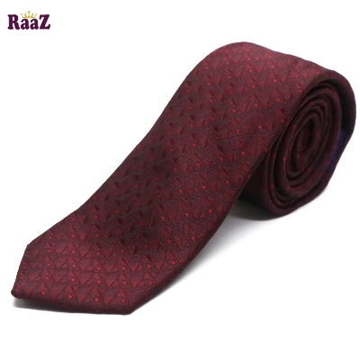 Picture of Maroon Red Dot Necktie For Men