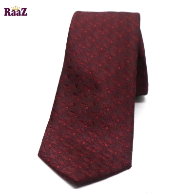 Picture of Maroon Red Dot Necktie For Men