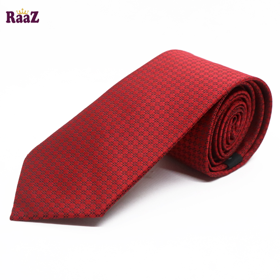 Picture of Red Dot Small Square Dot Tie For Men