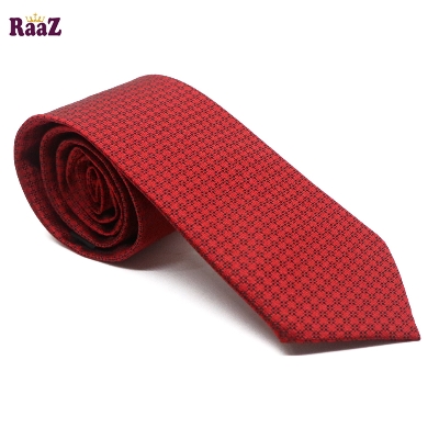 Picture of Red Dot Small Square Dot Tie For Men