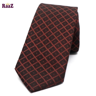 Picture of Deep Coffee Stripe Necktie For Men