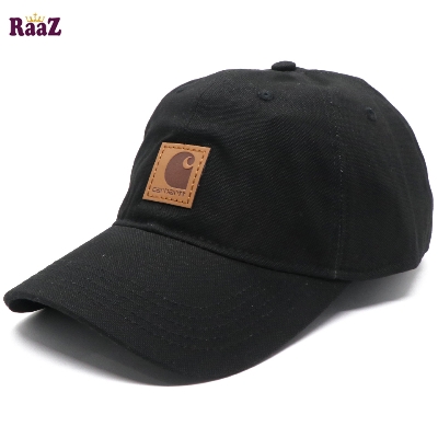 Picture of Black Brand Leather Logo Export Quality Baseball Cap