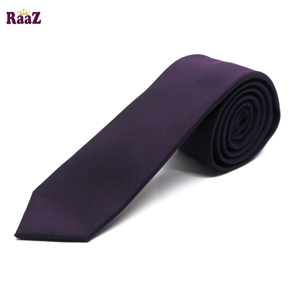 Picture of Purple Premium Solid Color Tie For Men
