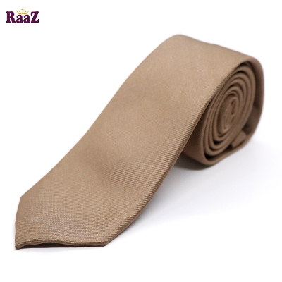 Picture of Brown Premium Solid Color Tie For Men