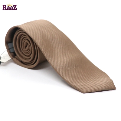 Picture of Brown Premium Solid Color Tie For Men