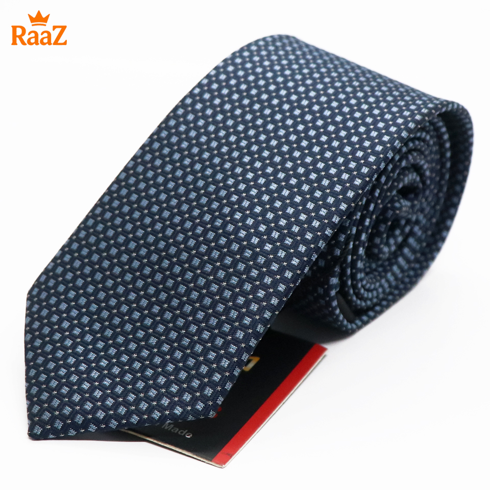 Picture of Blue Refined Detail Dot Perfection Satin Tie For Men