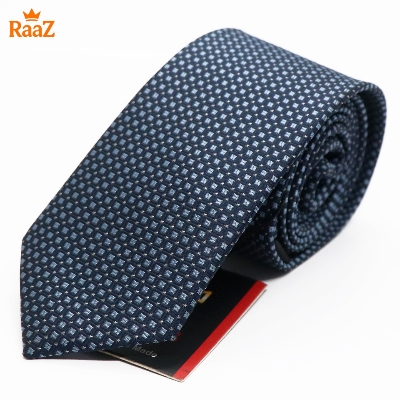 Picture of Blue Refined Detail Dot Perfection Satin Tie For Men