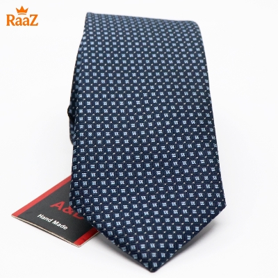 Picture of Blue Refined Detail Dot Perfection Satin Tie For Men