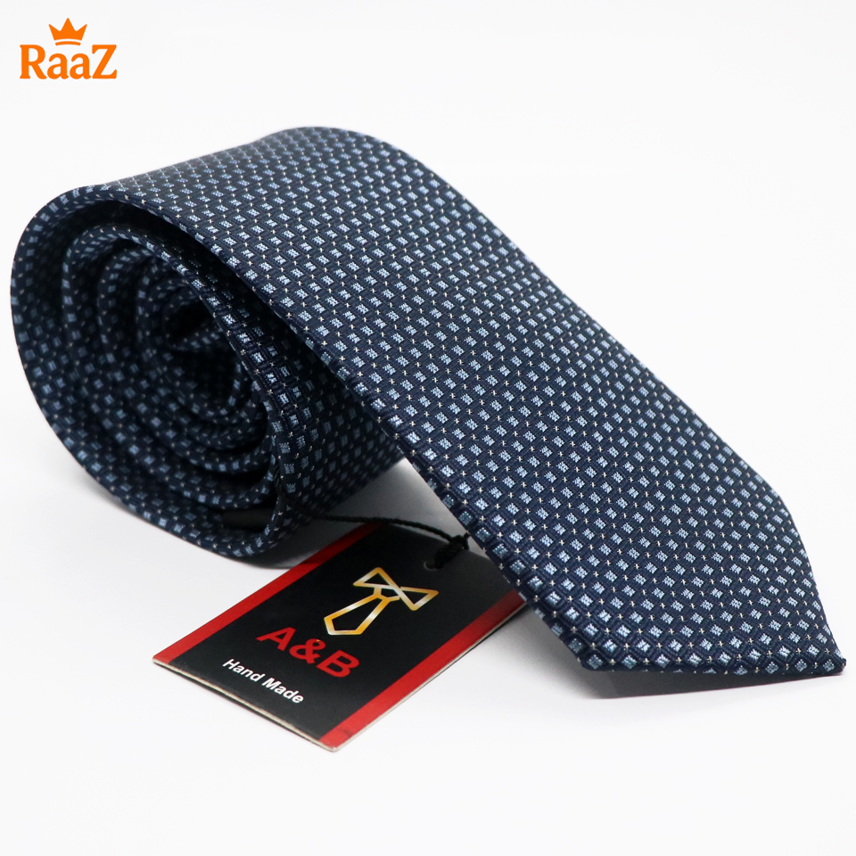Picture of Blue Refined Detail Dot Perfection Satin Tie For Men