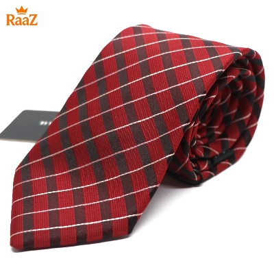 Picture of Maroon Timeless Gentleman Stripe Elegance Tie For Men