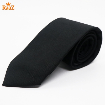Picture of Black Midnight Check Stripe Elegance Tie For Men