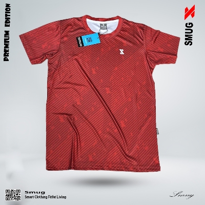 Picture of SMUG Premium Sport T-Shirt for Men - Fabric Is Soft and Comfortable-Red