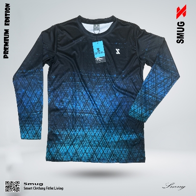 Picture of SMUG Premium Full Sleeve Sport T-Shirt for Men - Fabric Is Soft and Comfortable-Sky
