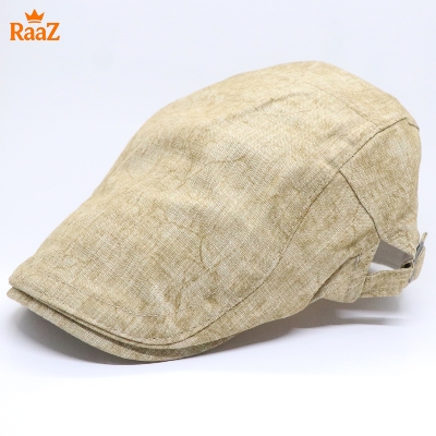 Picture of Brown Casual Retro Newsboy Flat Cap – Comfortable Cotton Fabric