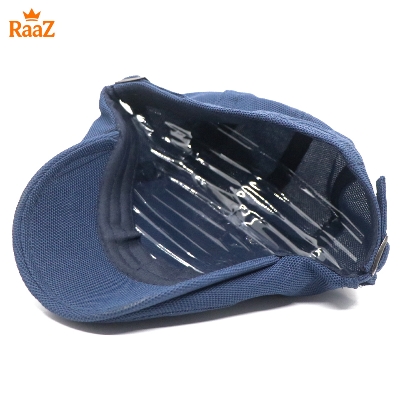 Picture of Navy Blue Summer Breathable Mesh Flat Cap – Casual Adjustable Driving Cap