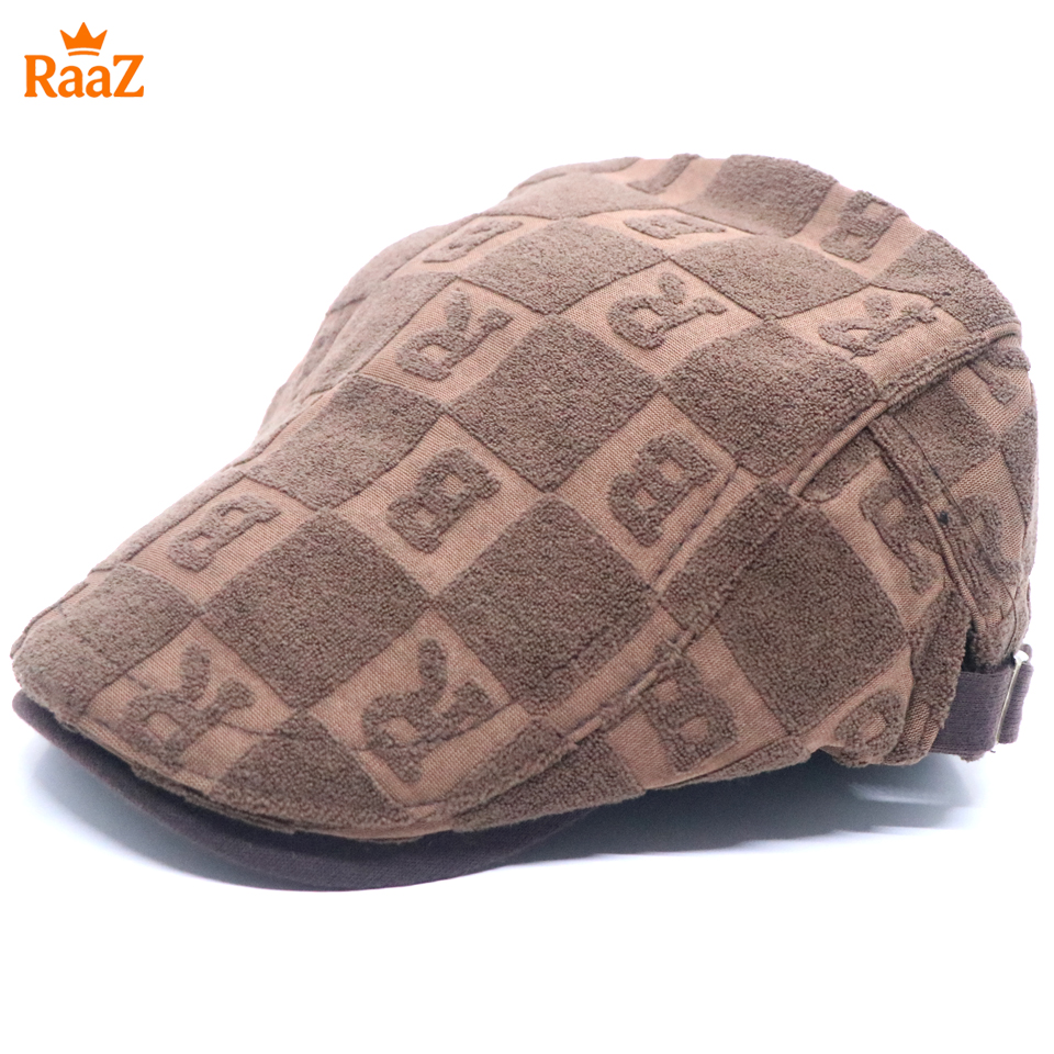 Picture of Coffee Shade Wool Men’s Outdoor Adjustable Driving Cap – Vintage Style Duckbill Hat