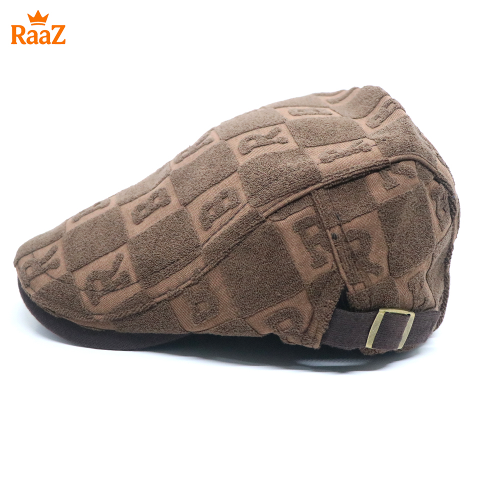 Picture of Coffee Shade Wool Men’s Outdoor Adjustable Driving Cap – Vintage Style Duckbill Hat