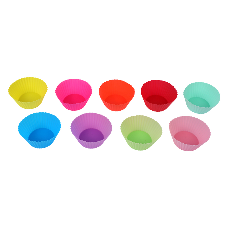 Picture of Colorful Silicone Molds | Reusable Baking Cups for Muffins & Cupcakes | Non-Stick Bakeware for Easy Release | Durable & Fun Kitchen Accessory
