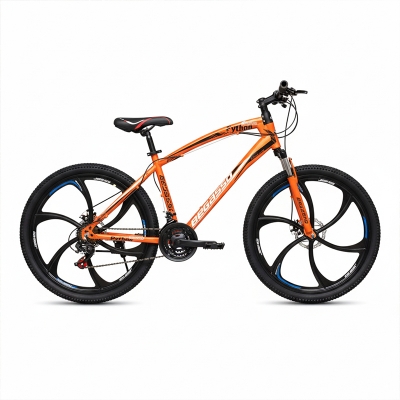 Picture of Begasso Bicycle - 26 Inch | Alloy Wheel | 3 Nives | Fork Suspension | Shimano Gear & Brake | Double Disk Brake | Orange Color