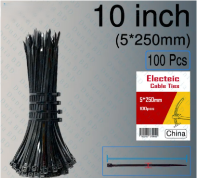 Picture of 10 inch Cable Ties (5x250mm) (China) Zip Wire industrial Cable Ties