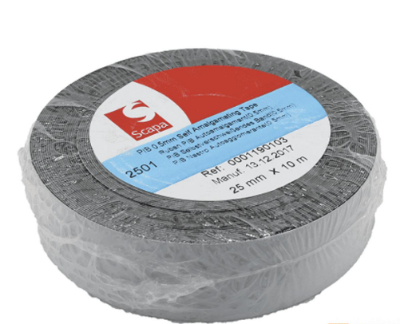 Picture of PIB Self Amalgamating Tape-25mmx10M Perfect for Weatherproofing Cable Connections.