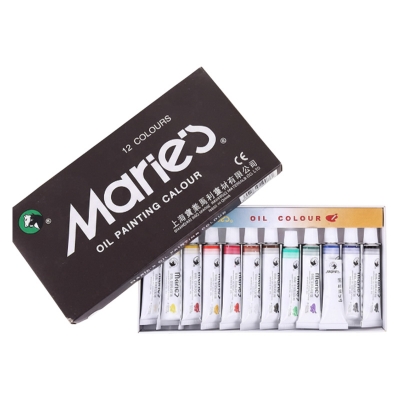 Picture of Maries Oil Color Paint Set 12 Colour 12ml Tubes for Artists