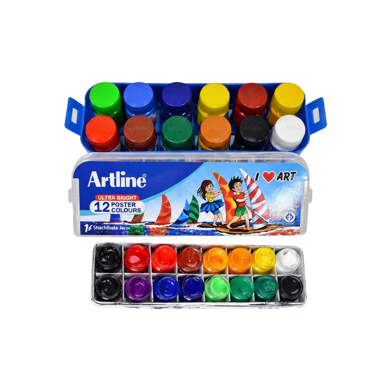 Picture of Artline Poster Colour 12 color box for Poster Painting