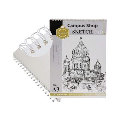 Picture of Keep Smiling A3 Sketch Pad-160 GSM Acid-24Sheets