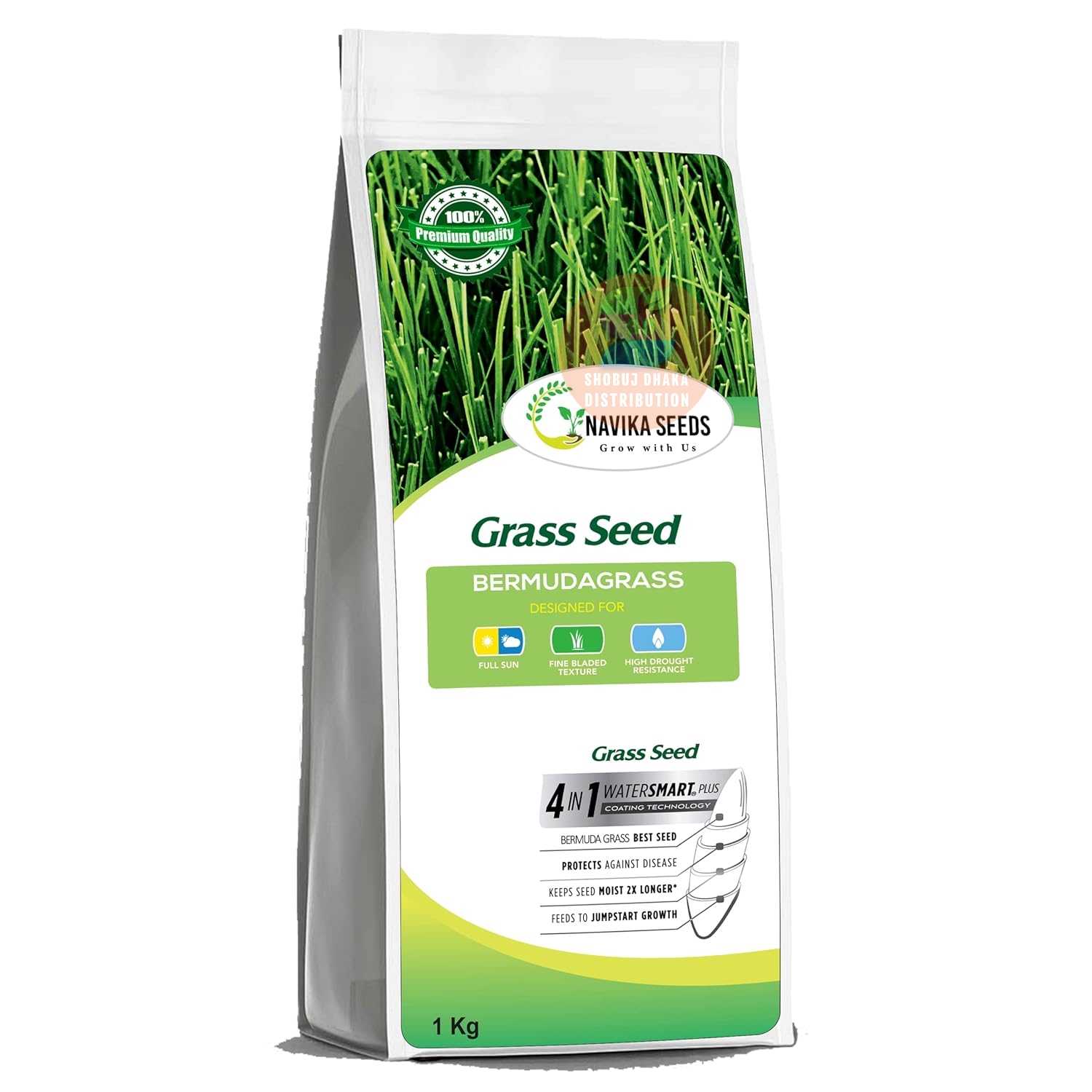 Picture of Original and Pure Bermuda Carpet Grass Seeds 1gm Re-Pack