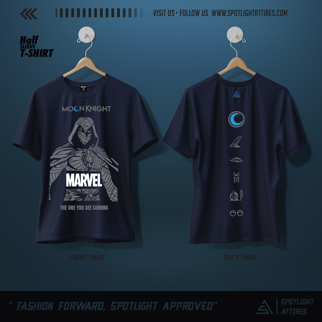 Picture of Marvel - Moon Knight Cotton Screen Printed T-Shirt